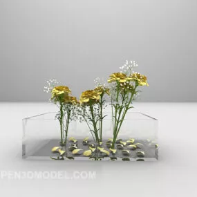 Flower Plant Decoration Furniture 3d model