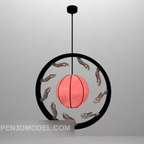 Round Shaped Chandelier Decorative 3d model