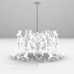 Fancy Carving Chandelier Lighting 3d model