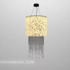 Golden Carving Chandelier Lighting 3d model