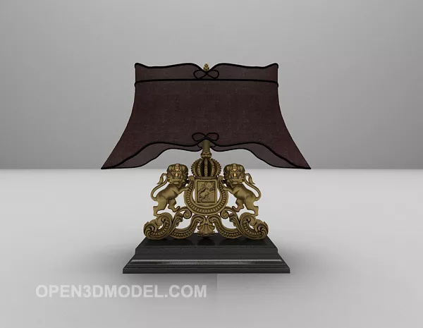 Classic European Table Lamps 3d model Classic European Table Lamps 3d model