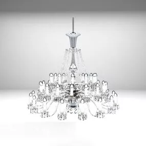 European Diamond Shaped Chandelier Furniture 3d model