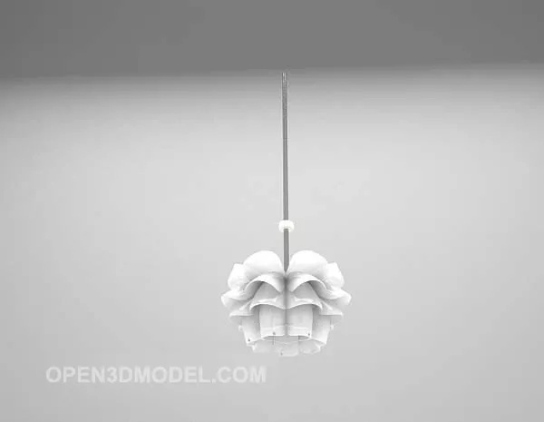 White Chandelier Modern Lighting 3d model White Chandelier Modern Lighting 3d model