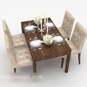 Modern Style Home Table Furniture 3d model