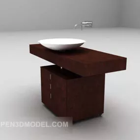Washbasin Cabinet Furniture V1 3d model
