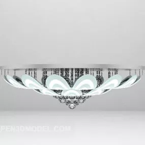 White Chandelier Classic Lighting 3d model