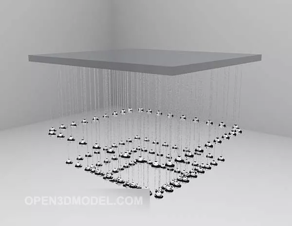 Wine Glass Stack 3d model