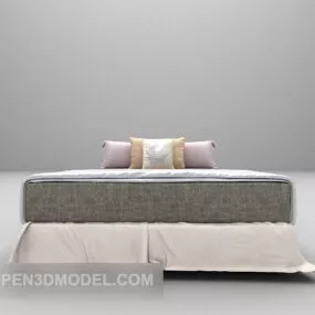 Modern Bed Simple Furniture 3d model