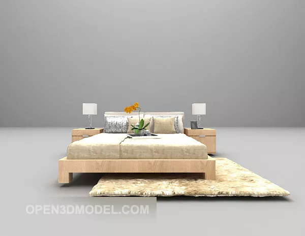 Brown Carpet Vintage Pattern 3d model