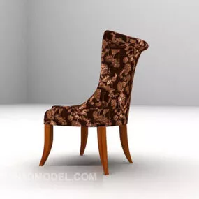 Vintage Brown Home Chair V1 3d model