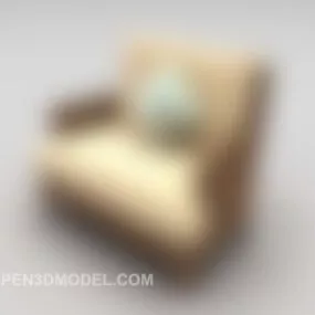 Grey Home Beige Chair 3d model