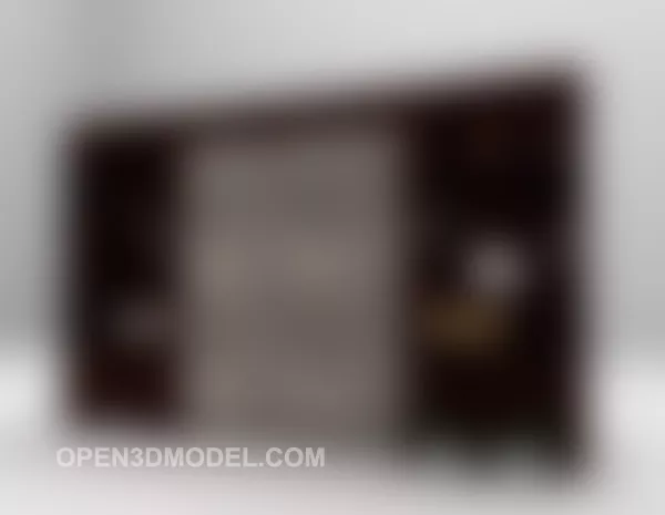 Fridge Showcase Cabinet 3d model