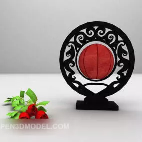 Chinese Style Classic Round Decoration 3d model