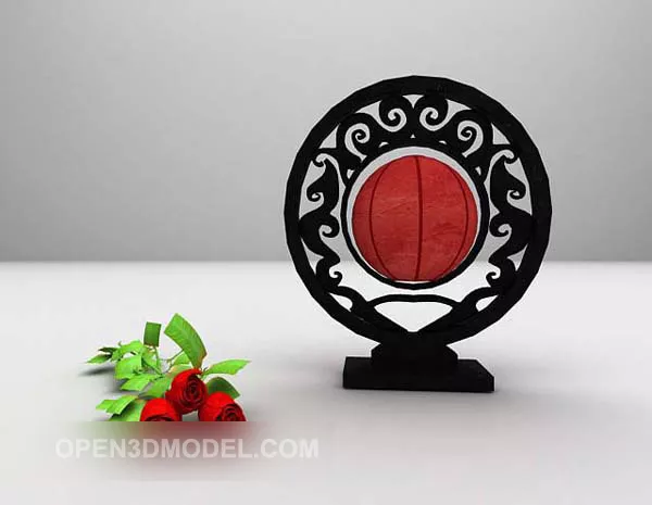 Chinese Style Classic Round Decoration 3d model Chinese Style Classic Round Decoration 3d model