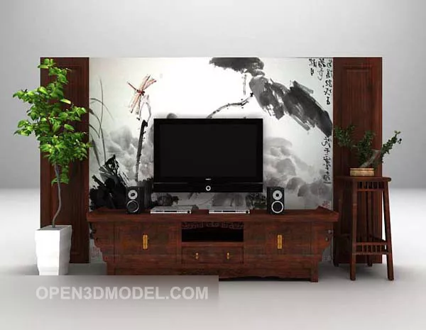 Simple Hanging Painting Modern Style 3d model
