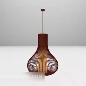 Stylized Chandelier Round Shade 3d model