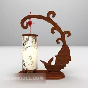 Chinese Carp Hanging Lamp 3d model