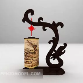 Chinese Black Dragon Wall Light 3d model