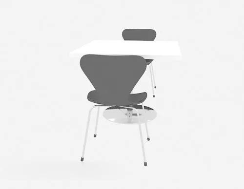 Simple Modern Table Chair Sets 3d model Simple Modern Table Chair Sets 3d model