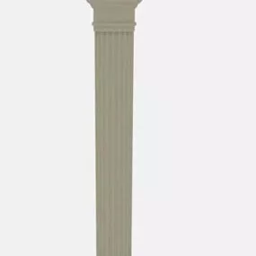 Brown Roman Column V2 3d model