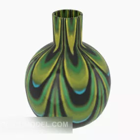 Decor Of Ceramic Bottle 3d model