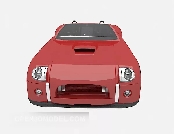Cartoon Convertible Car 3d model