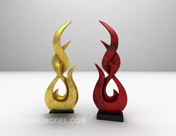 Abstract Color Sculpture Of Furnishings 3d model Abstract Color Sculpture Of Furnishings 3d model
