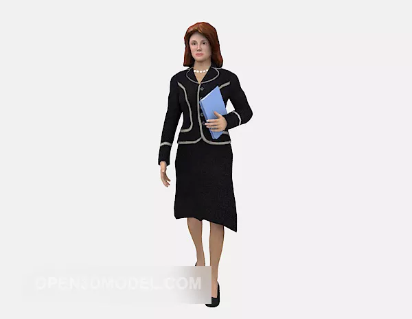 Business Women Character 3d model Business Women Character 3d model
