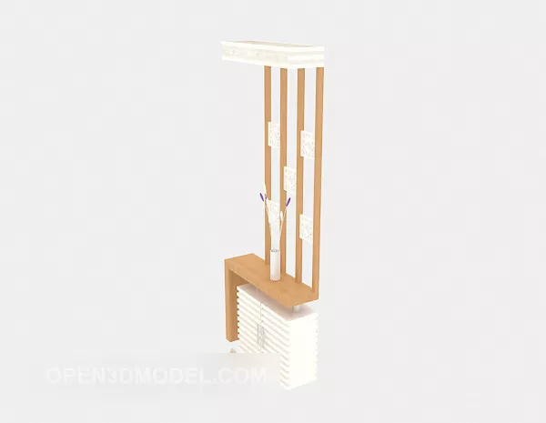 Door Glass With Pattern Decorative 3d model