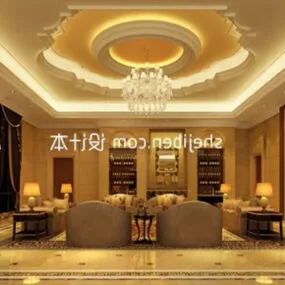 European Hotel Presidential Suite Room 3d model