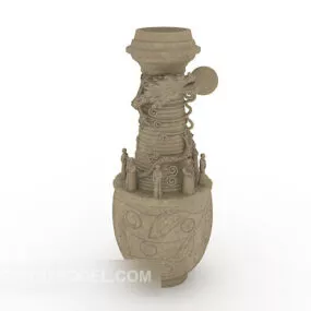 Ancient Stone Sculptures 3d model
