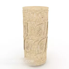 Of Burned Porcelain Set-up 3d model