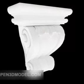 Column Decor Carved 3d model
