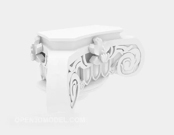 European Square Column 3d model