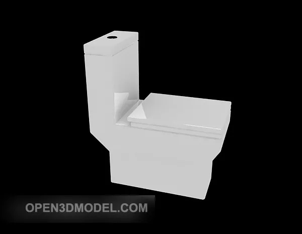 Toilet Smooth Shape 3d model