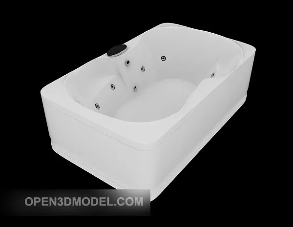 Rectangle Washbasin With Mirror Wood Frame 3d model