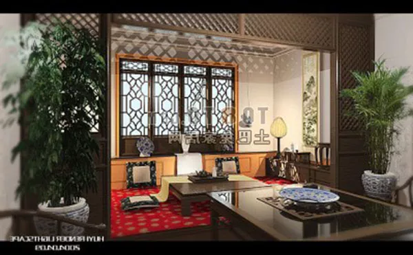 Classical Chinese Living Room Interior 3d model Classical Chinese Living Room Interior 3d model