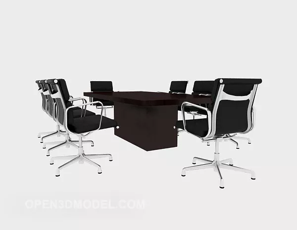 Of Company Conference Table Chairs 3d model Of Company Conference Table Chairs 3d model