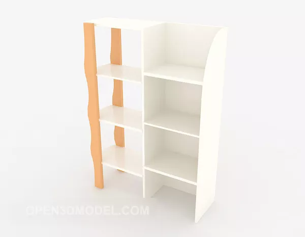 Home Display Cabinet White Paint 3d model Home Display Cabinet White Paint 3d model