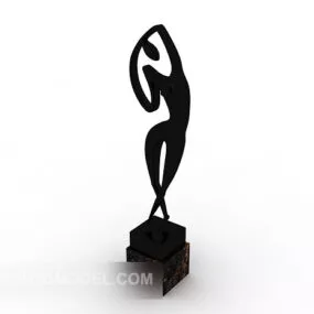 Table Decor Human Sculpture 3d model