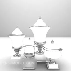 Furniture Of Table Lamp Set-up 3d model
