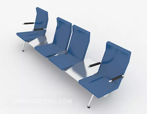 Lounge Chair In Waiting Hall 3d model Lounge Chair In Waiting Hall 3d model