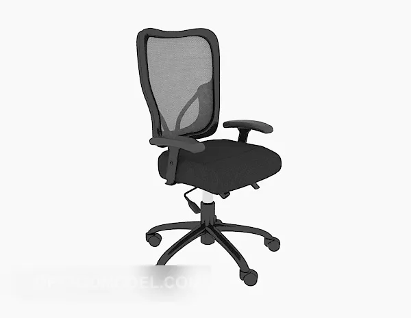 Furniture Net Armrest Office Chair 3d model Furniture Net Armrest Office Chair 3d model
