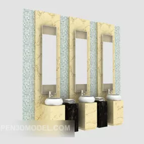 Public Toilet Facilities 3d model