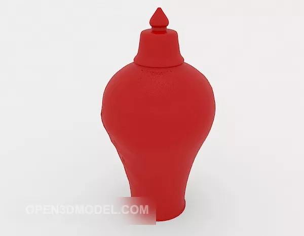 White Flower Pot Tableware 3d model