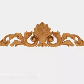 Solid Wood Carving Components 3d model