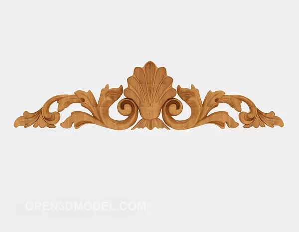 Solid Wood Carving Components 3d model Solid Wood Carving Components 3d model