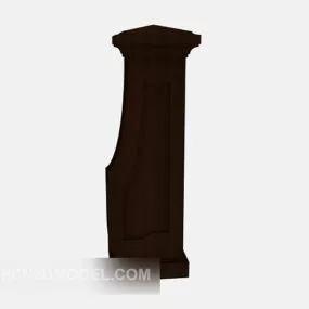 Pillar Structure Solid Wood 3d model