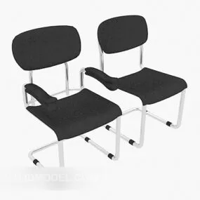 Stainless Steel Office Chair 3d model