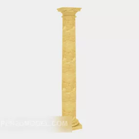 Stone European Vintage Column 3d model